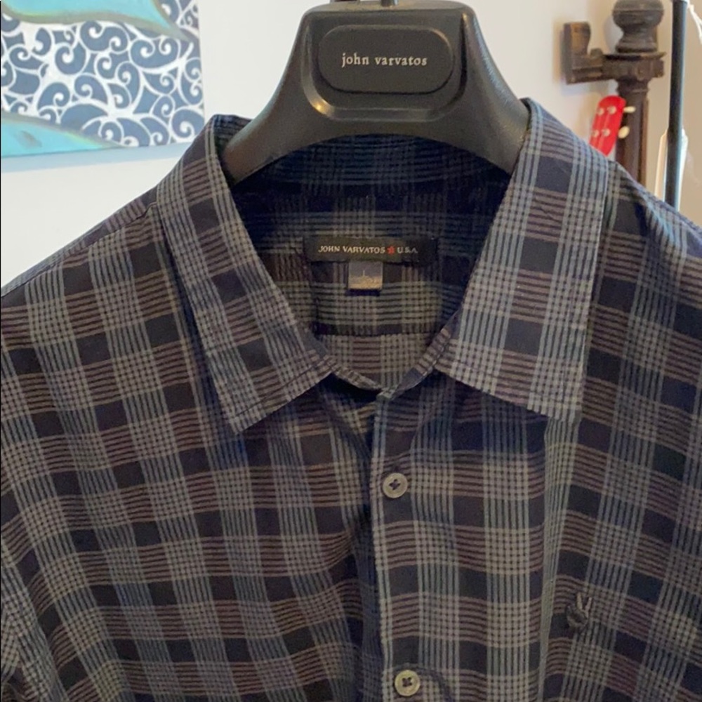 Two John Varvatos Peace shirts